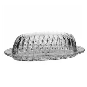 Mikasa Park Lane Crystal Covered Butter Dish